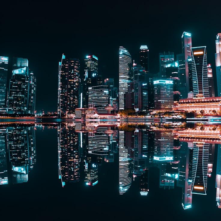 City skyline in Madrid, Spain